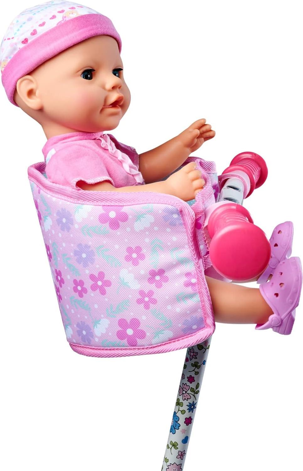 Markenlos Fahrradsitz für Puppen - Puppensitz Fahrrad - Fahrradsitz für Puppen - Rosa