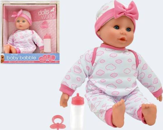 idee+spiel Dolls World Sprechpuppe Baby Babble 38cm 60280
