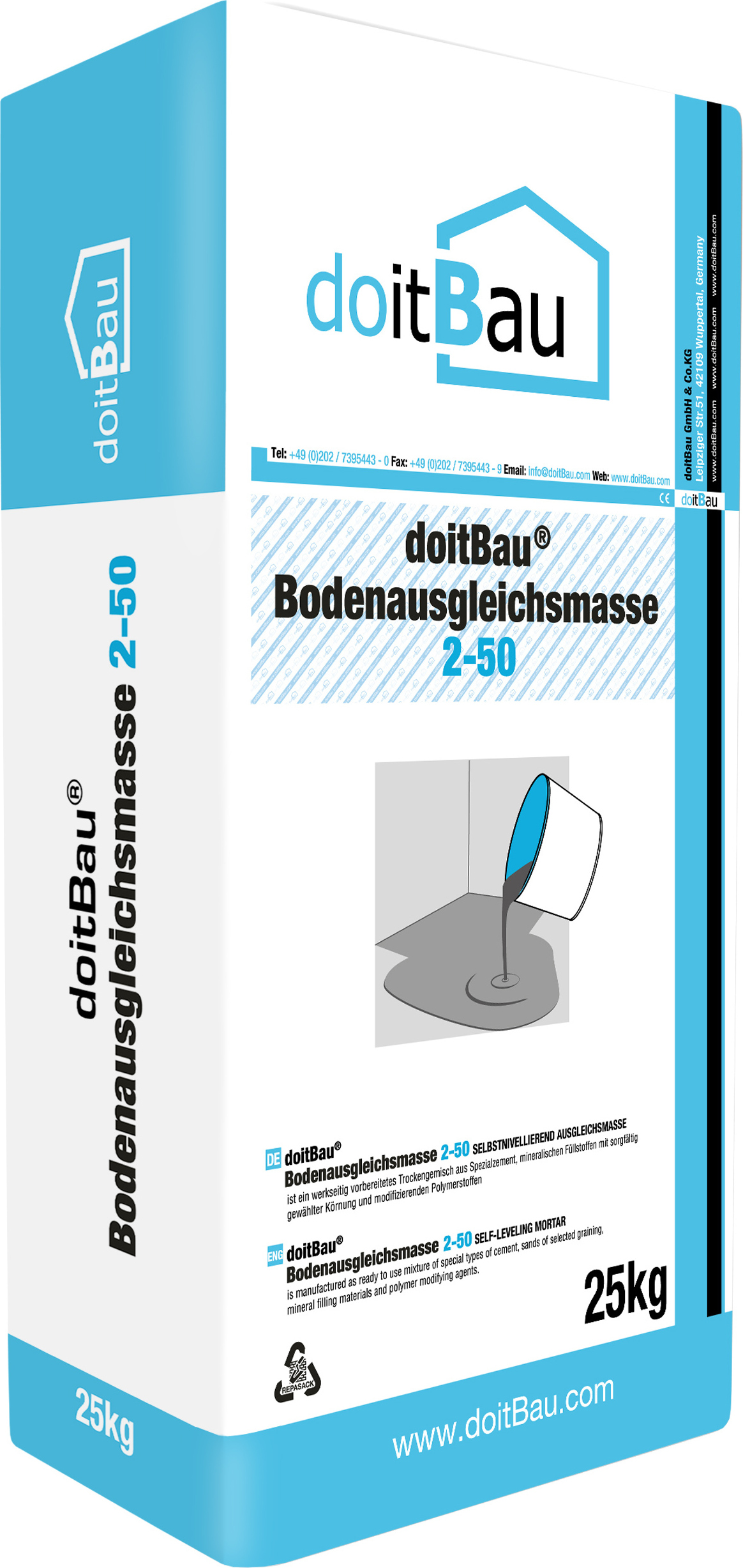 doitBau 96 Sack Bodenausgleichsmasse 2-50mm je 25kg
