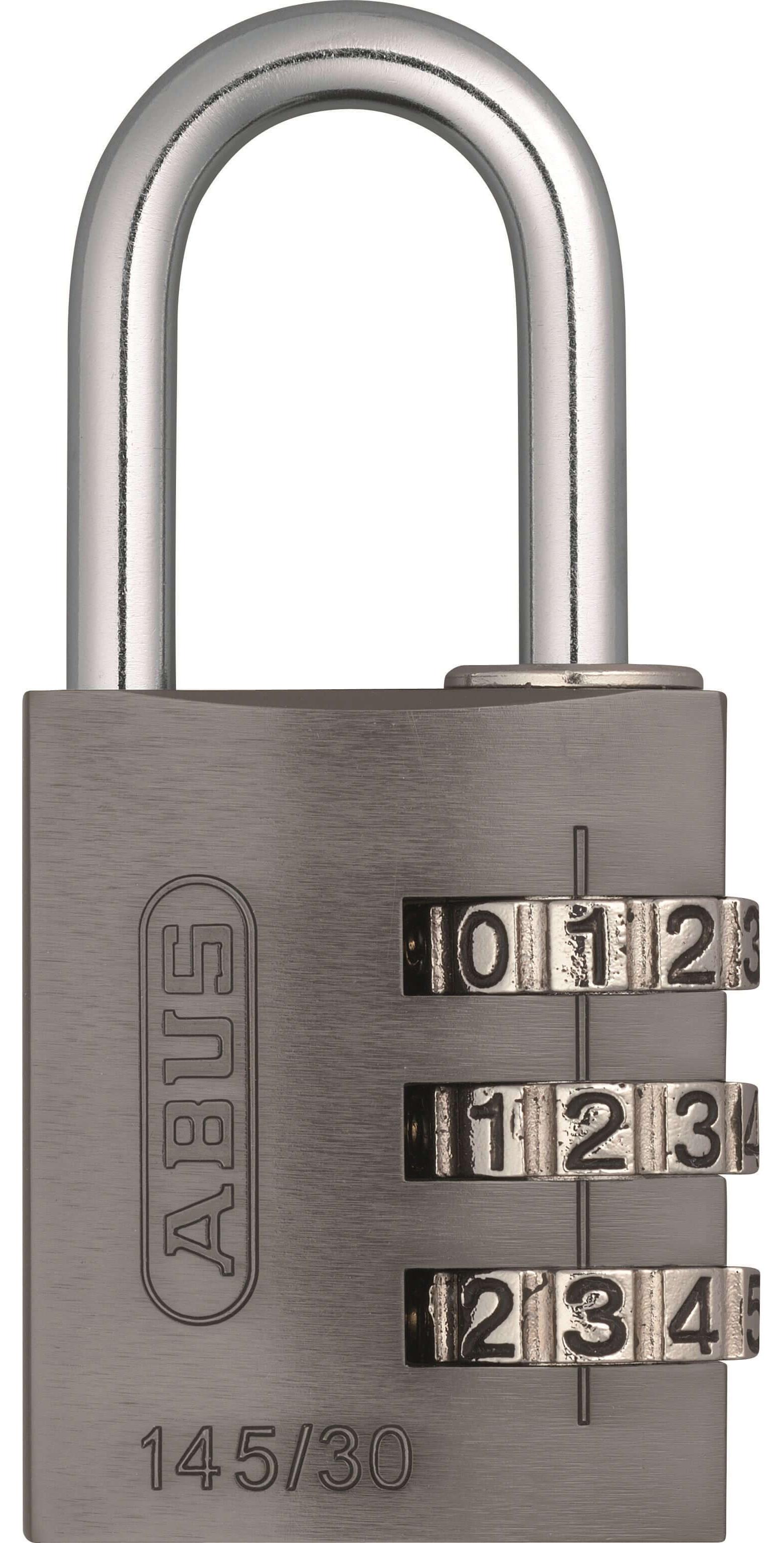 ABUS Abzüßungsnummer Vorhängeschloss 145 30 Titan