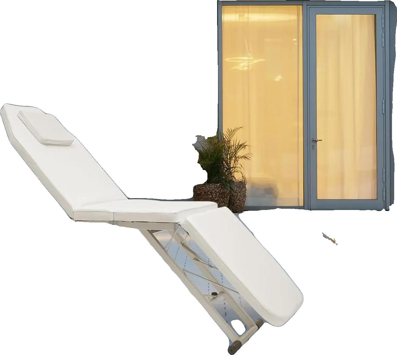 OEM Massage Tisch, Tragbares und Klappbares Design, Verbesserte Komfortmerkmale, WEISS 2965