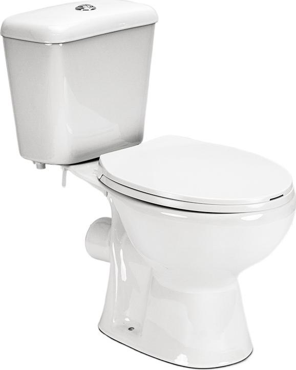Leziter Cleano Monoblock-WC mit Rückspülung und Sitz