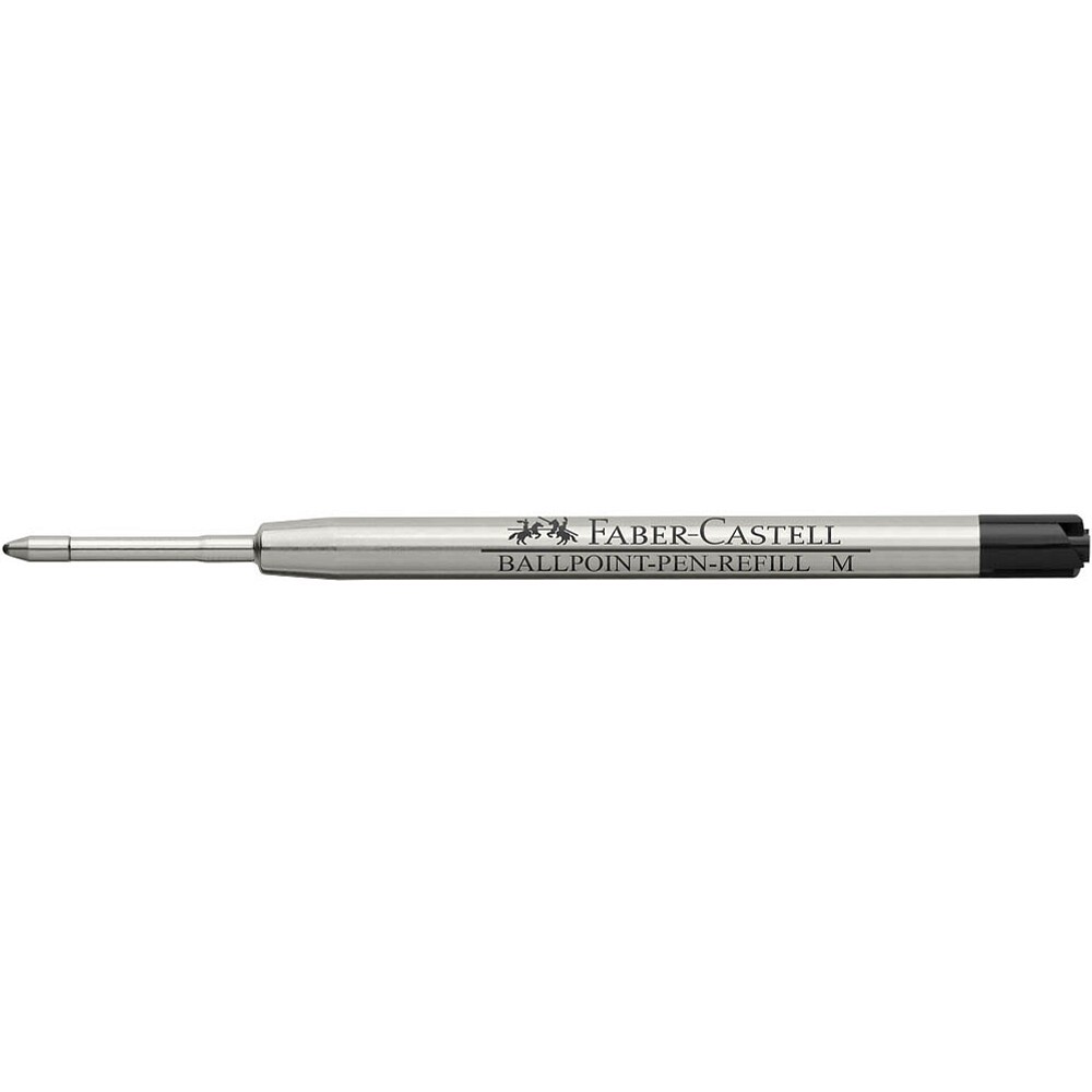 Faber-Castell 148740 medio nero 1pezzo (S) ricarica per penne – Ricariche per penne (Nero, medio, metallico, metallo, plastica, penna a sfera, 1 pezzo (S)), 10 Pezzi