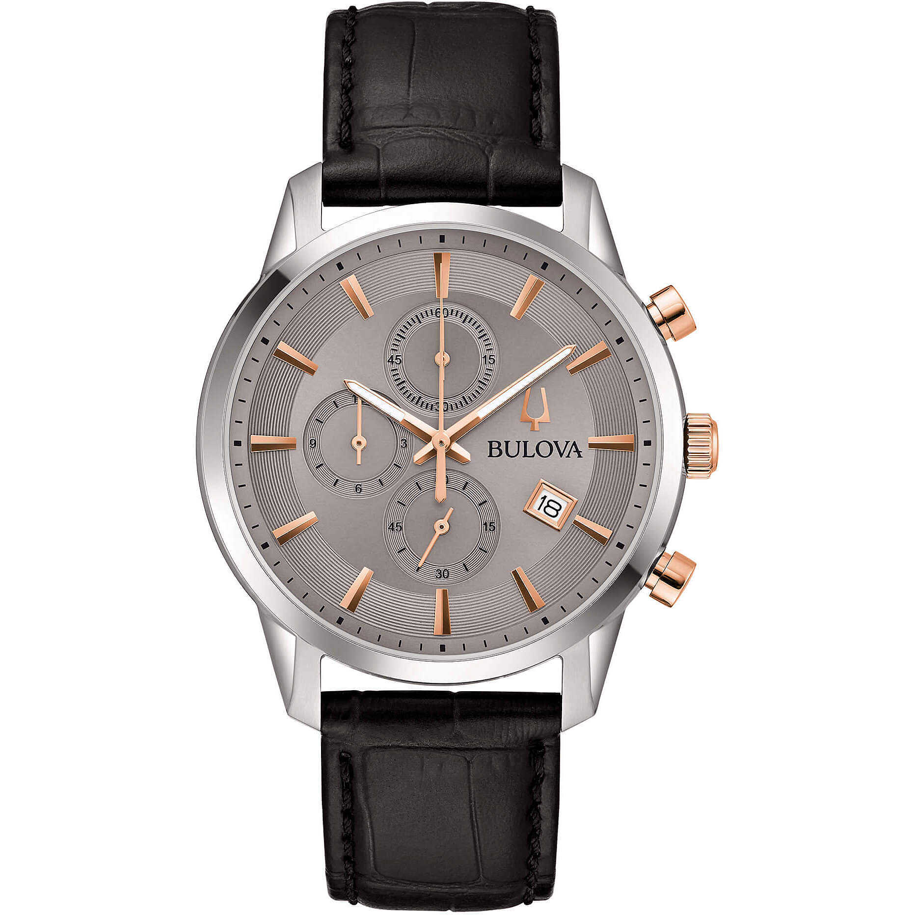 Mechanické hodinky Bulova, šedé Kolekcia Classic – pánske