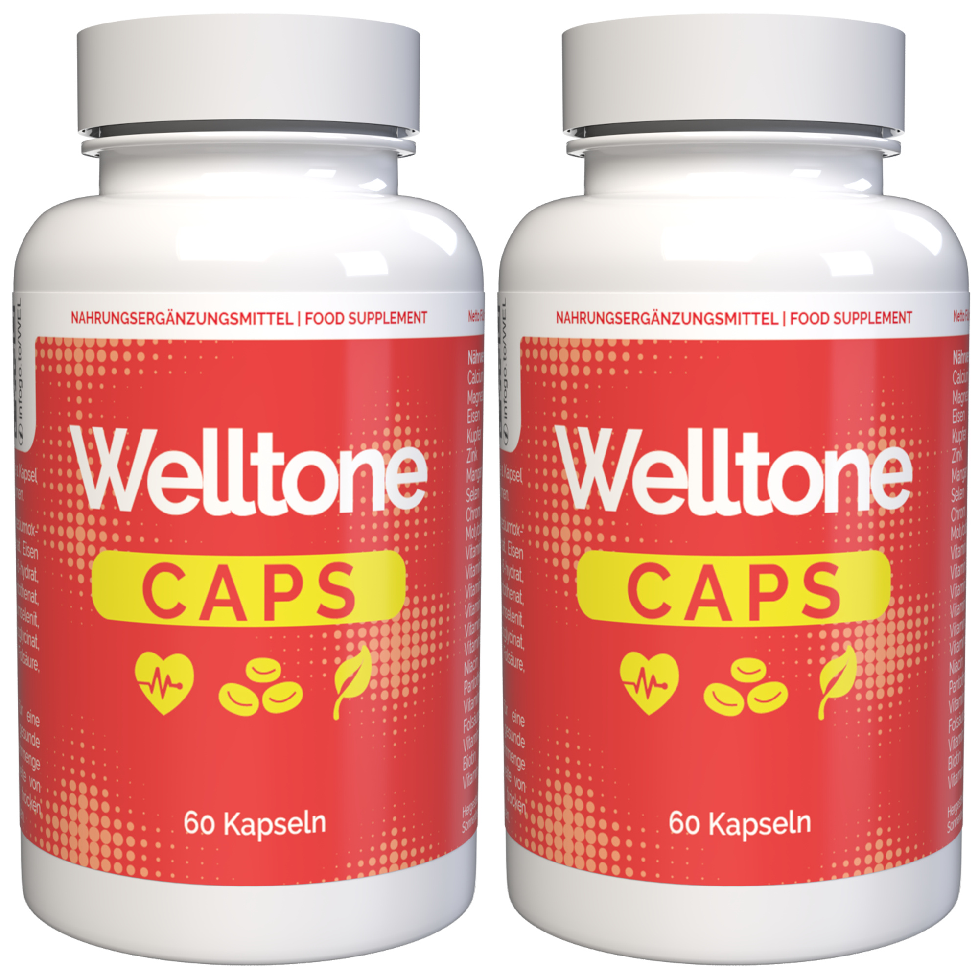 IncHealth GmbH Welltone - 120 Kapseln (2 x 60 Kapseln) - 2er Pack welltonemv2x-24e1