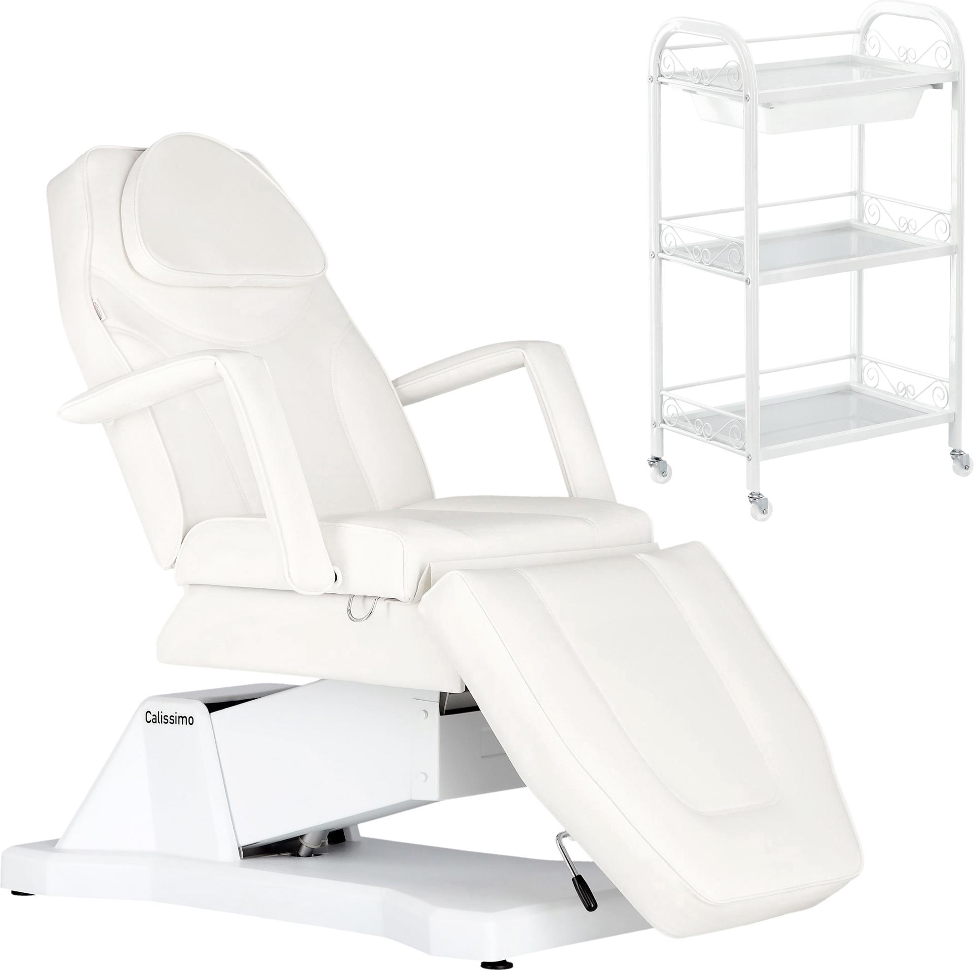 Calissimo Kosmetikset elektrischer Kosmetikstuhl + Kosmetikhelfer