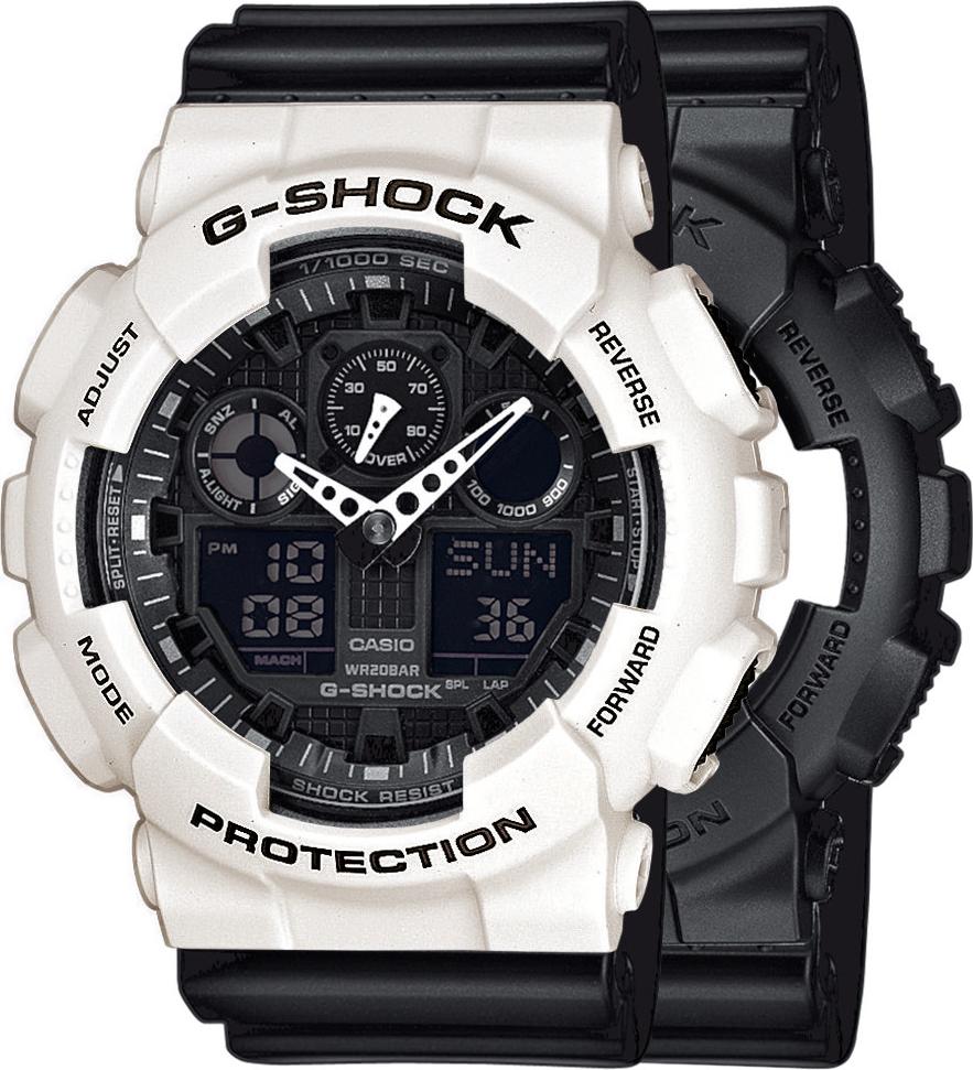 Zegarek Casio G-Shock SET GA-100-1A1ER + BEZEL 10395292 + PASEK 10347688 20BAR