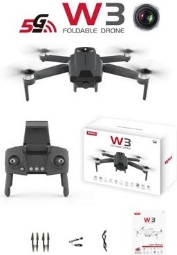 KIK - Syma W3 RC drone 2,4 GHz 5G wifi EIS 4K kamera KX5043