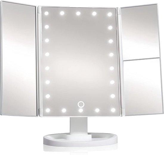 OEM Makeup-Mirror 2 x 3 x Vergrößernde Make-up-Mirror mit Touch-Schalter, 180° drehbarer Helligkeit Natur-LED-Licht 2026