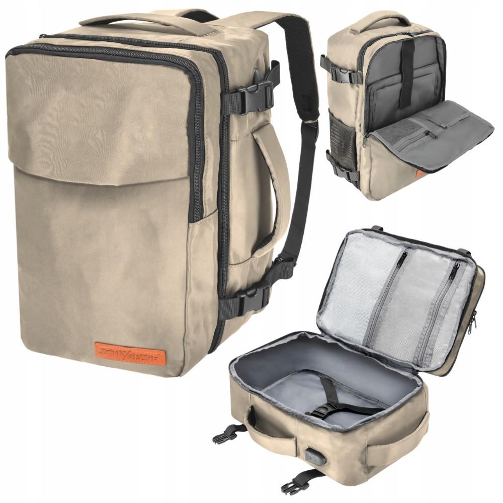 bez marki Reiserucksack 40X20x25-Handgepäck mit Usb, für Ryanair-Flüge, Leicht