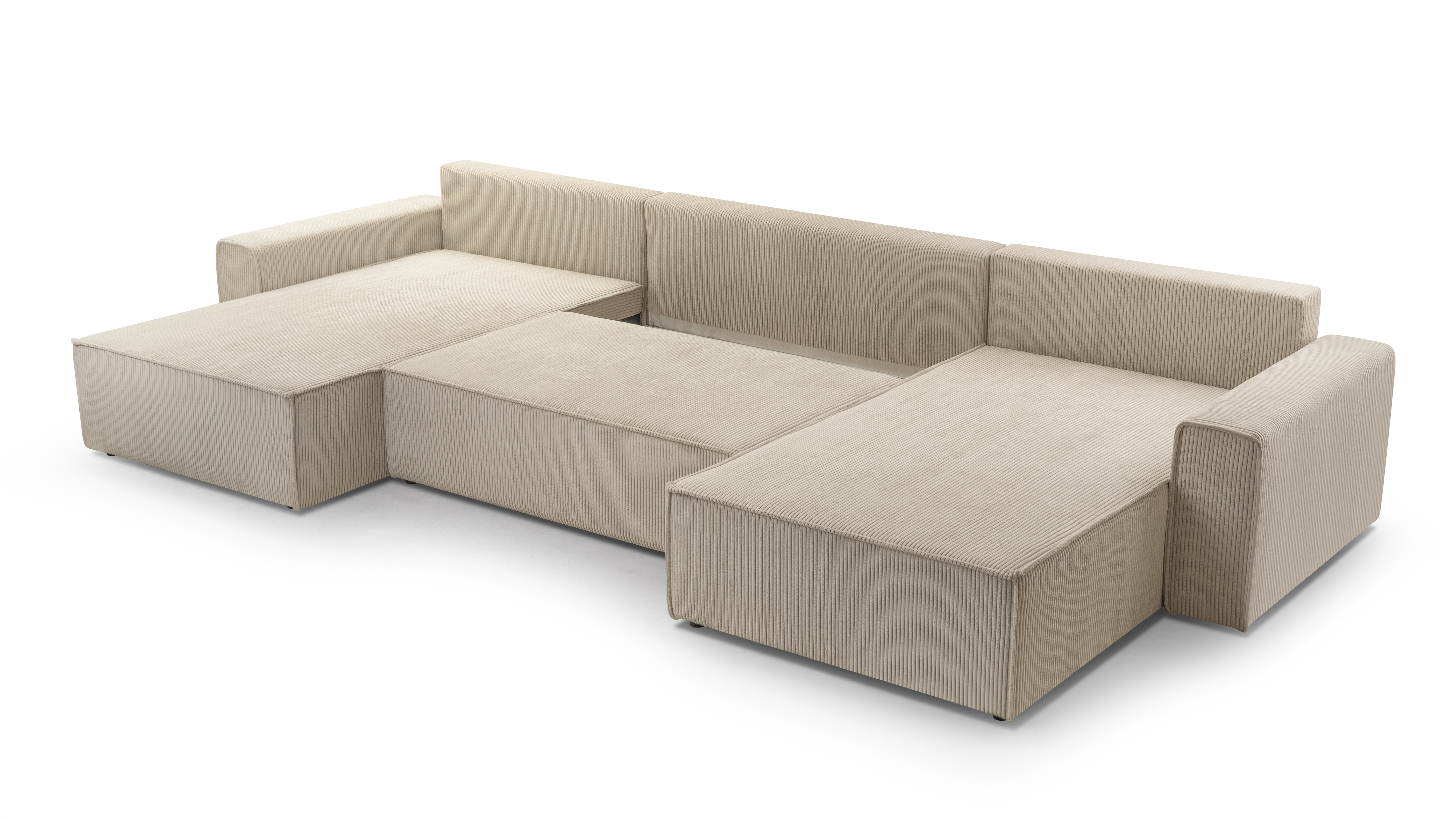 AX LIVING Sofa U Form mit Schlaffunktion Cedria Wohnlandschaft 389cm 