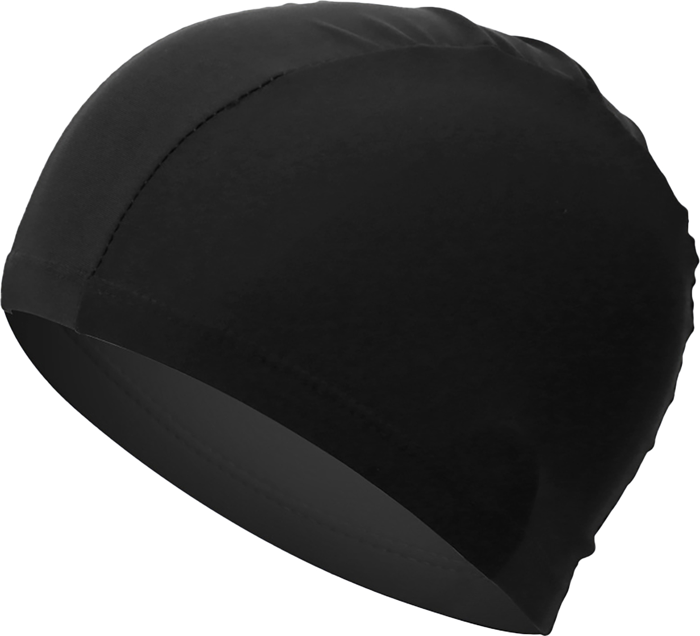Gistuch Schwimmkappe hohe Elastizität dicke haltbare Badepolyesterhüte für Frauen Männer schwarz