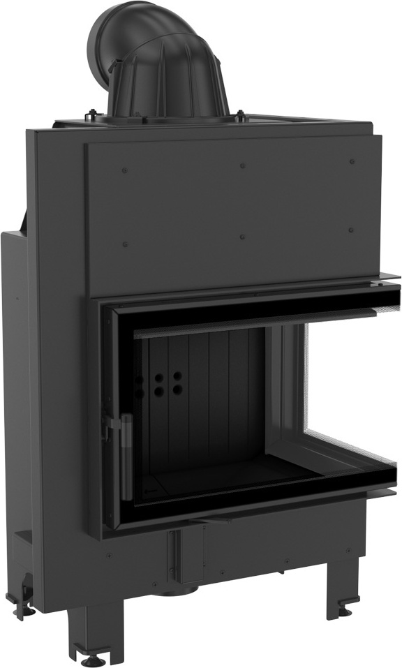 Oceľový krb MBM BS vpravo 10 kW Ø 200