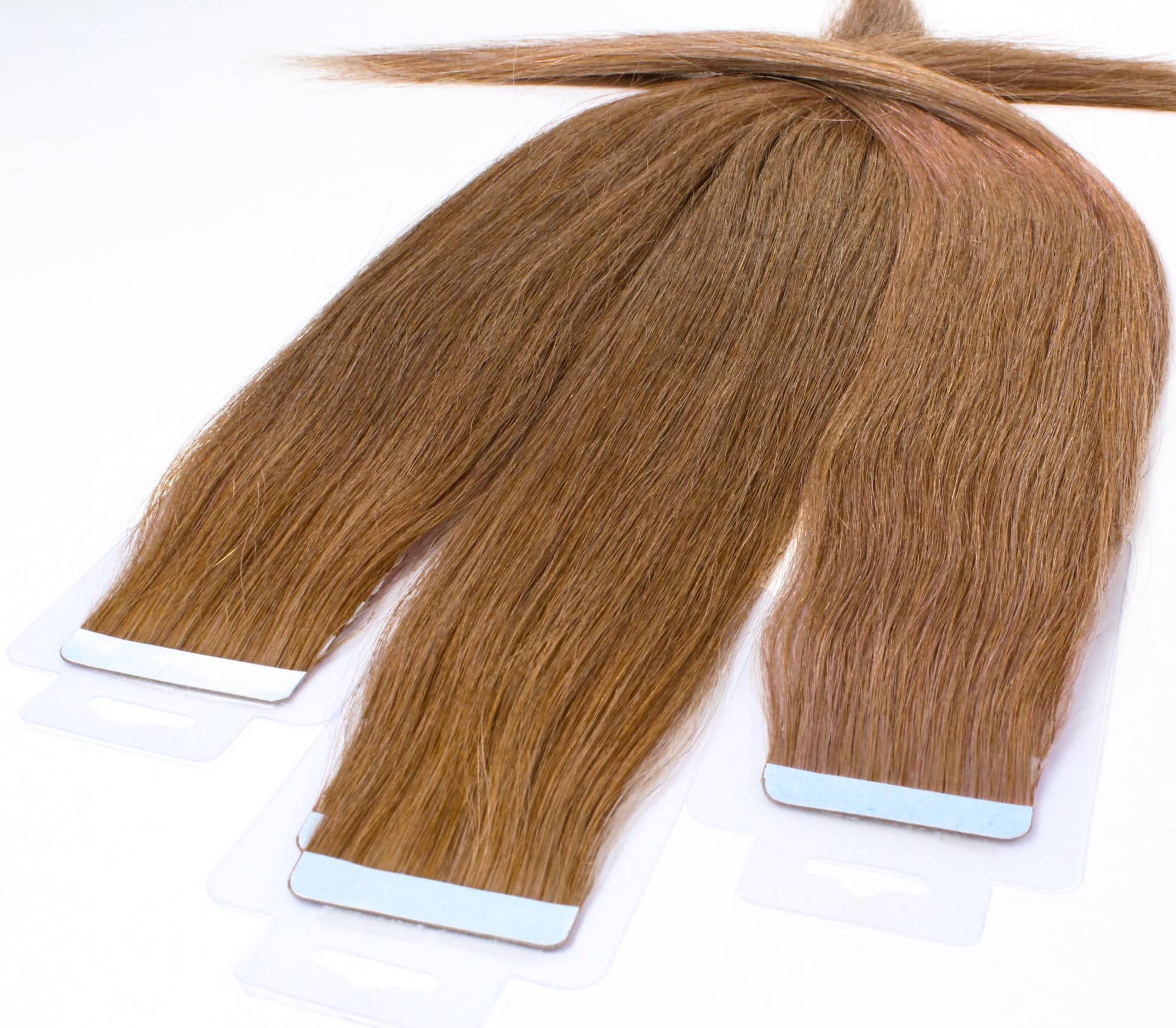 Hair2heart Tape Extensions Aus 100% Echthaar – 40 Tapes (2,5g, 40cm) In 4/0 Mittelbraun, Für Natürliche Haardichte & Verlängerung