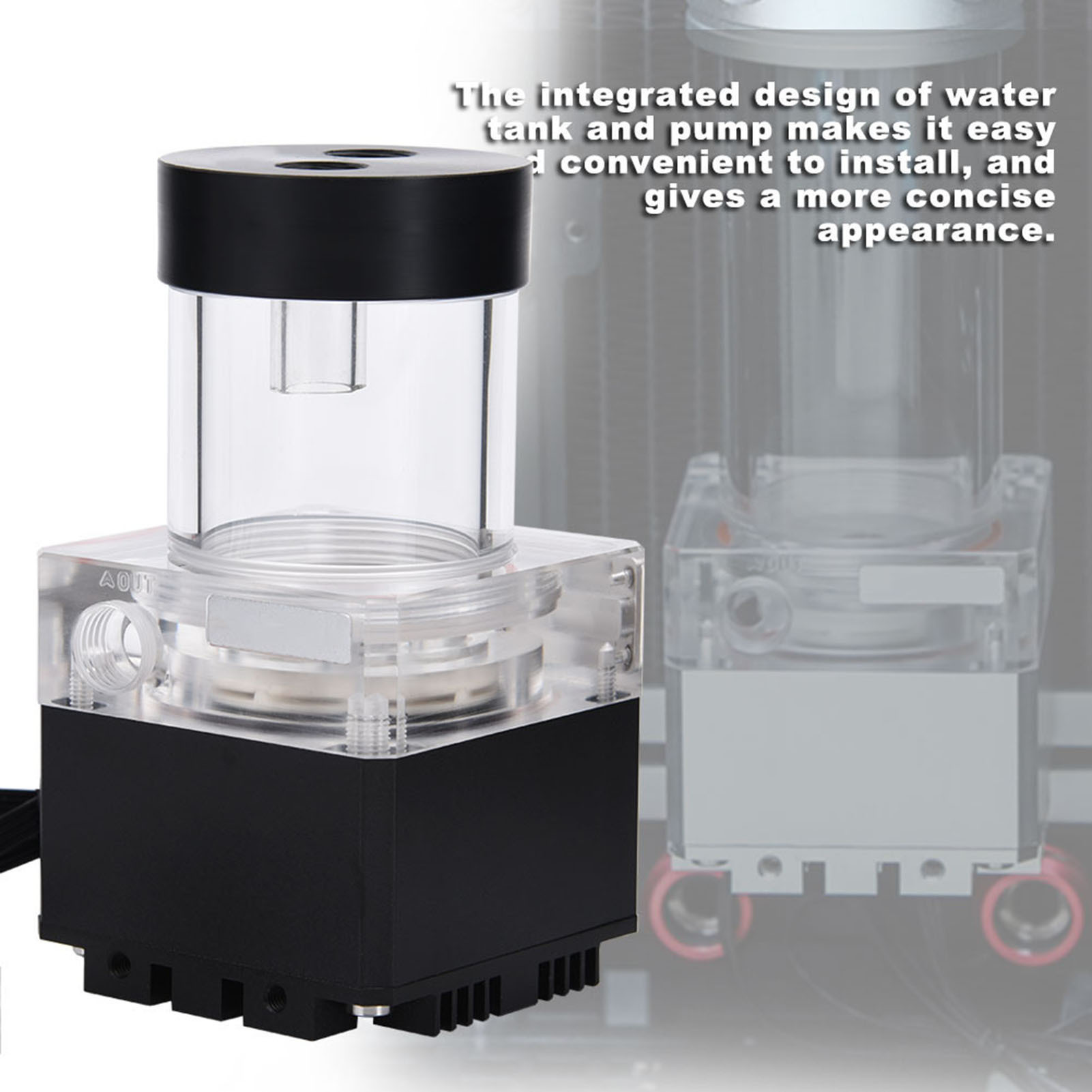 Cocosity Computerpumpe,PC-Kühlungspumpe,Computer-Wasserpumpe,PC-Pumpentank,Computer-Wasserkühlungspumpe