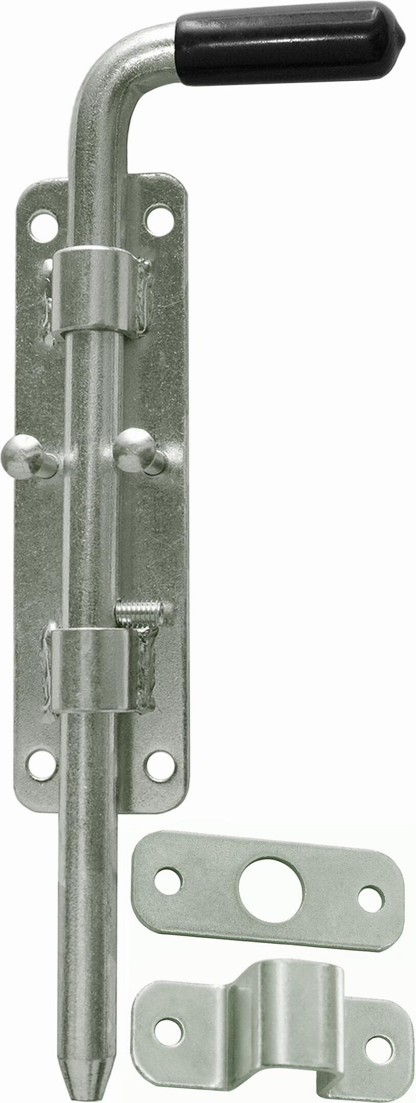 KeyMet Türriegel Torriegel Bolzenriegel Riegelverschluss Federriegl - Auswahl: Türriegel 220/12 - Menge: 1