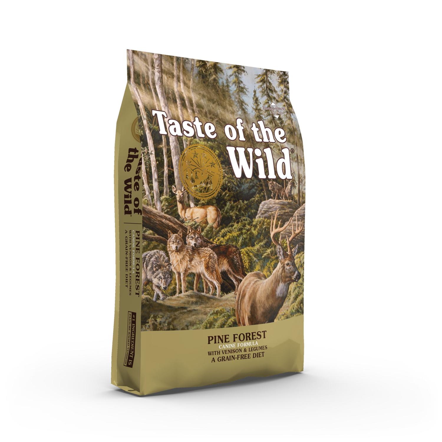 Taste of the Wild Pienso Geschmack des wilden Kiefernwaldes Erwachsene Ternera Cordero Jabalí Reno 5,6 kg 44,99