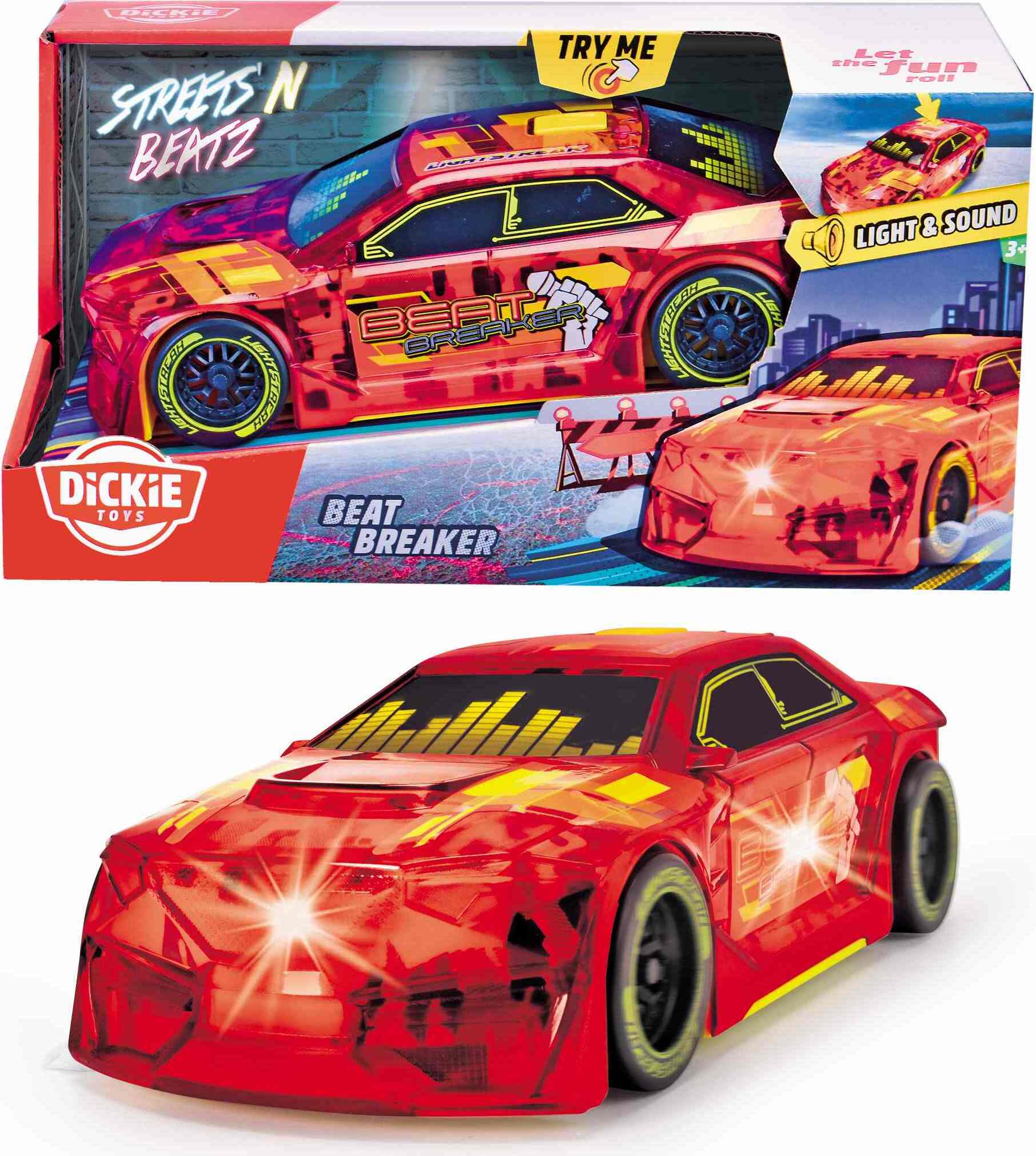 Dickie Toys Spielzeugauto Beat Breaker mit Lichtwechsel & Musik 20cm 203763010