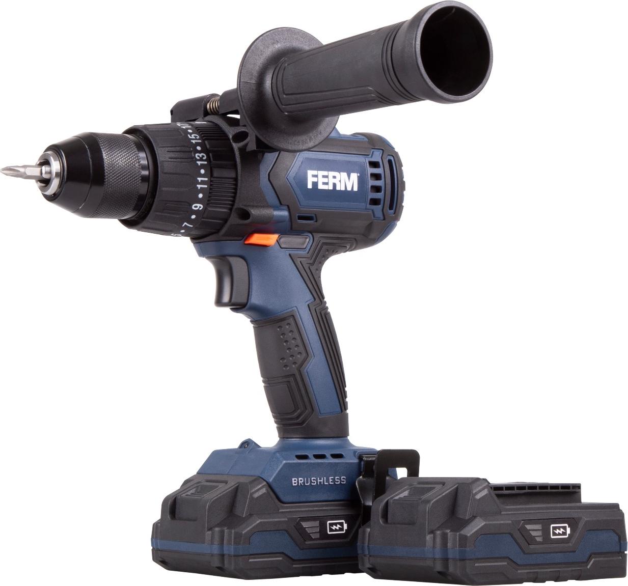 Ferm Cordless Combi Drill Brushless 20V - 2.0Ah Li-Ion