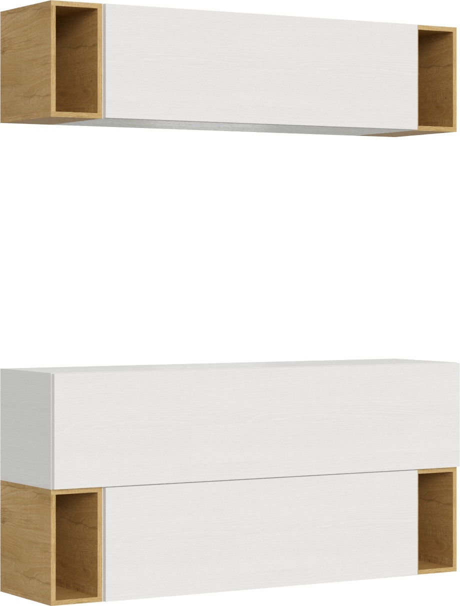 Itamoby Zusammensetzung der Wohnzimmerwand H29 L.173,6 P.39,2