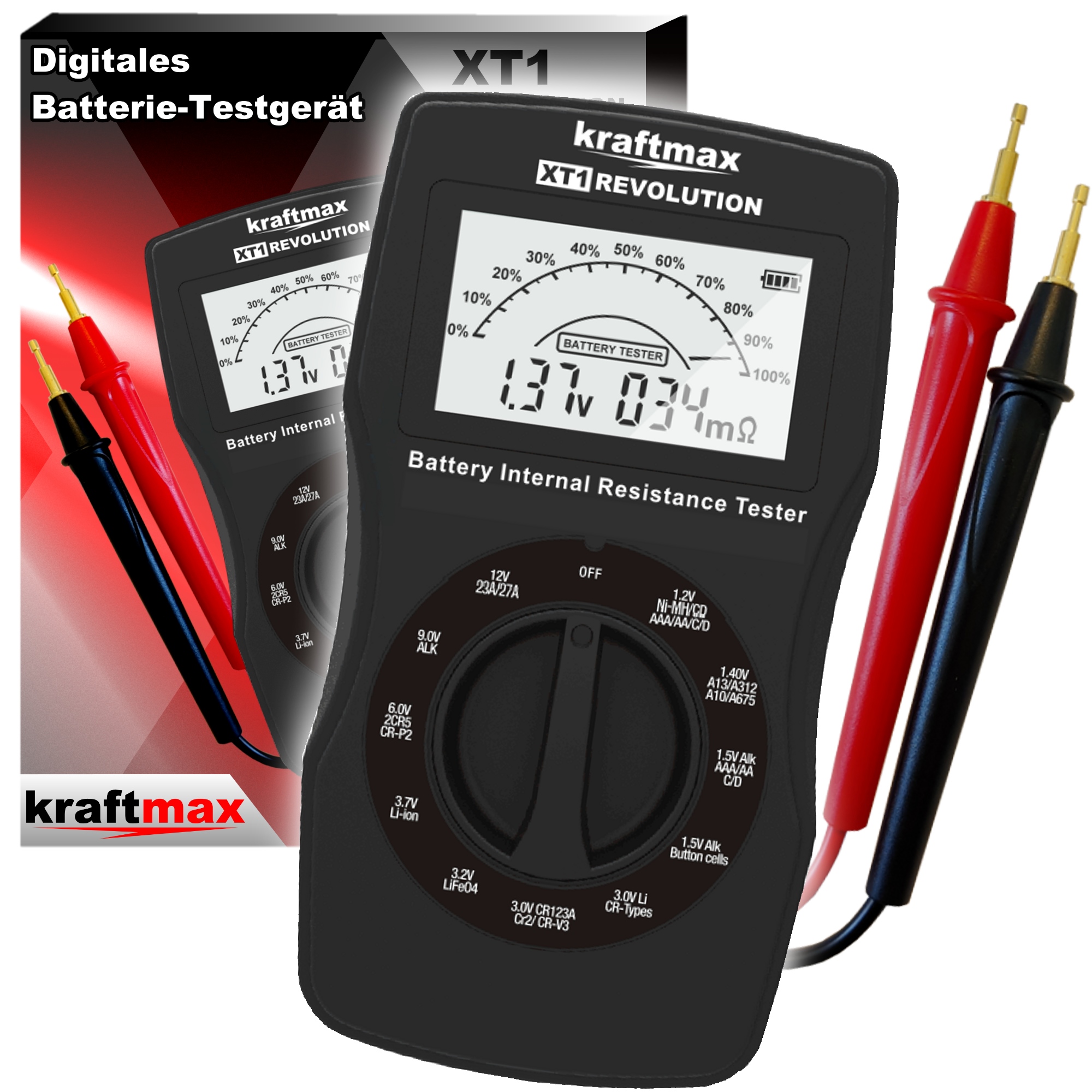 Kraftmax Profi Batterietester XT1 Revolution