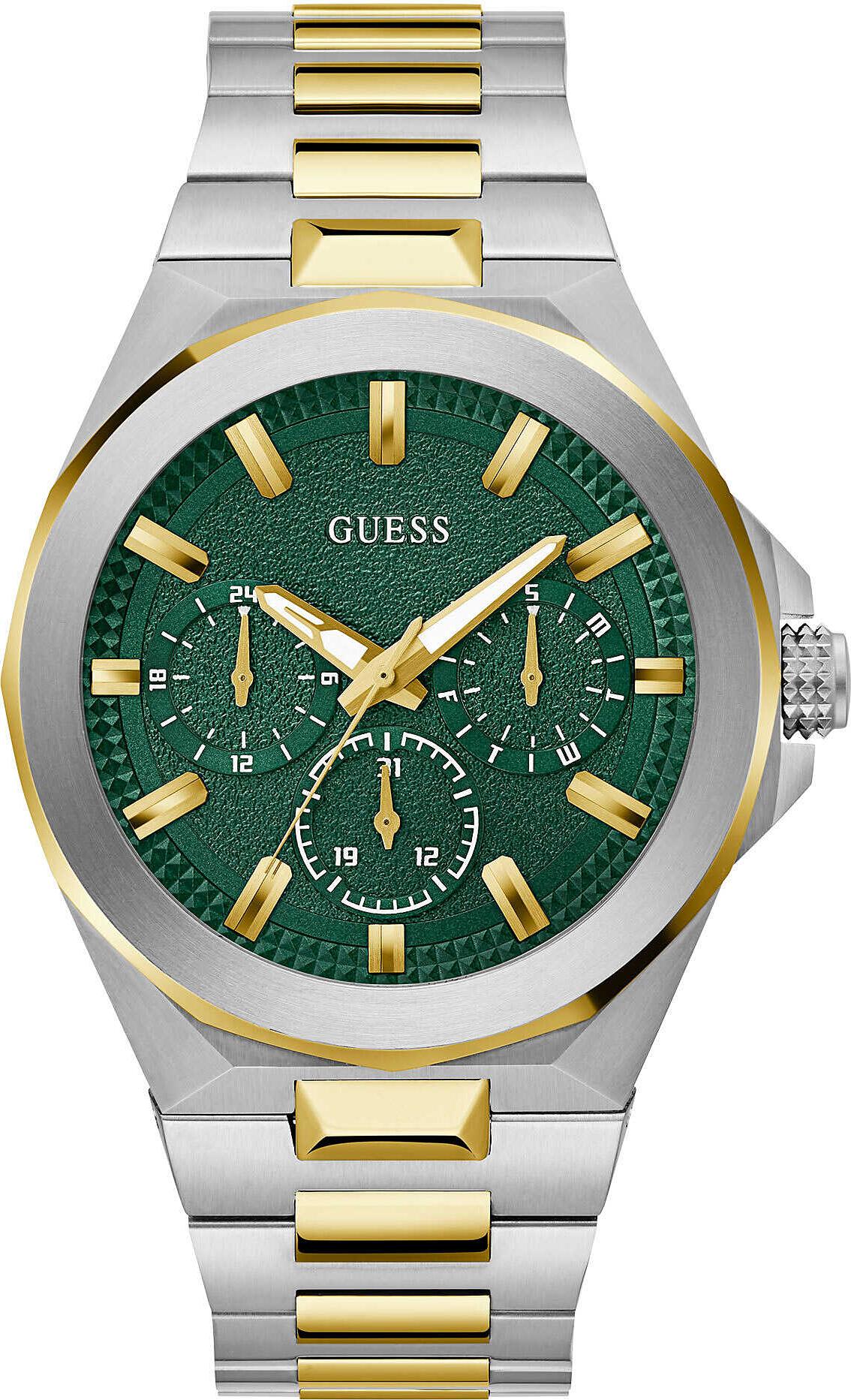 Chronograph Klassisch Guess Silber Kollektion Dashboard - mann