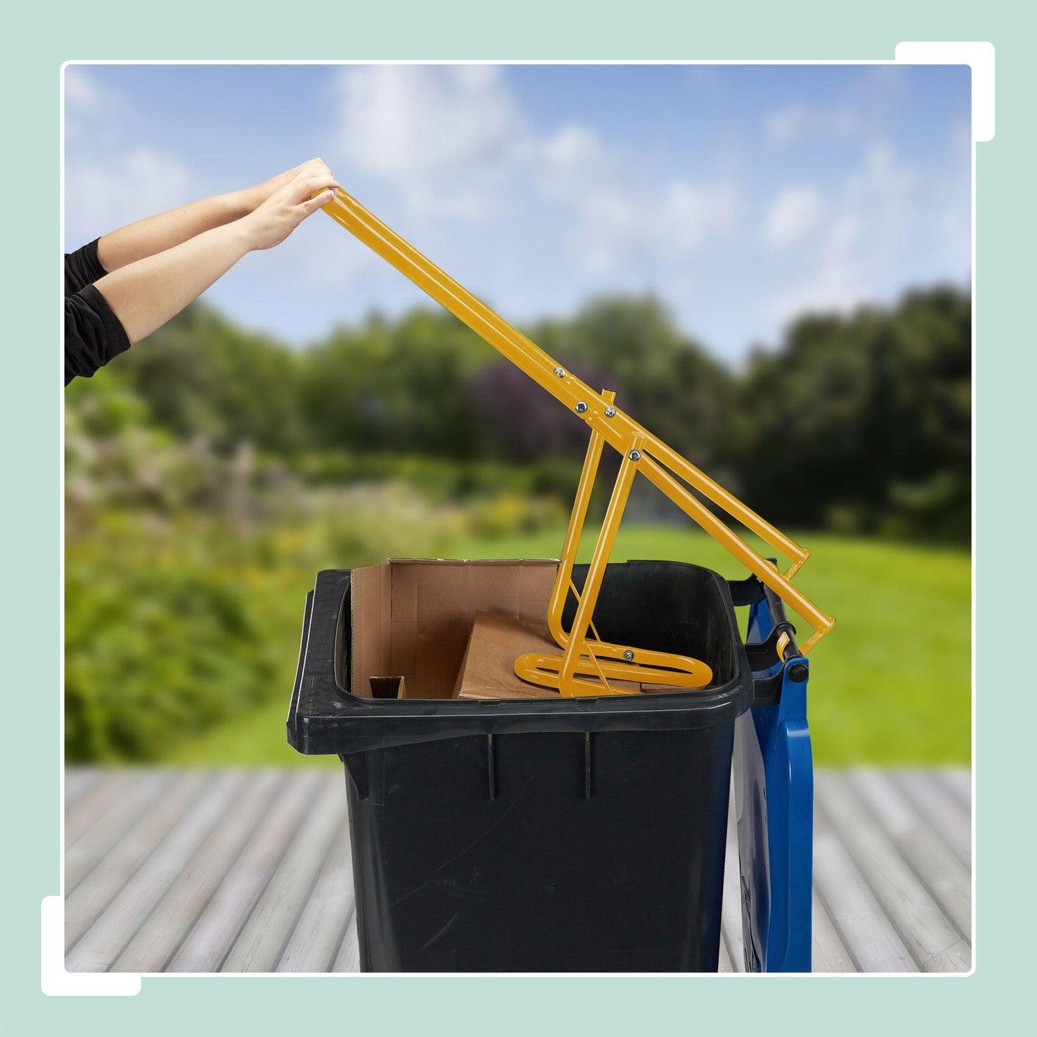 Northix Manueller Abfallverdichter aus Stahl für Mülltonnen - Abfallvolumen reduzieren