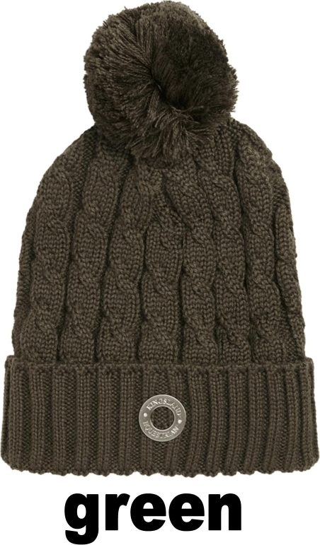 Kingsland Damen Strickmütze KLmoriah HW 2021 mit Bommel Bommelmütze Green Beluga 213-HC-943-5015