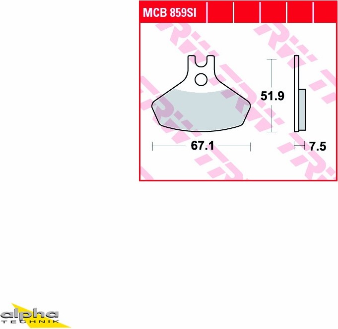 TRW-Lucas TRW Bremsbelagsatz MCB859SI DS 450 34-MCB859SI