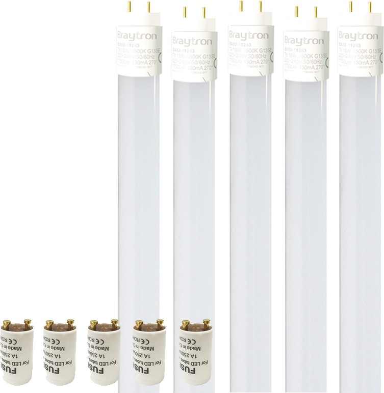 Aigostar 5 T8 LED Glas Röhre Tube Leuchtstoffröhre inkl. LED Starter 120cm Kaltweiß