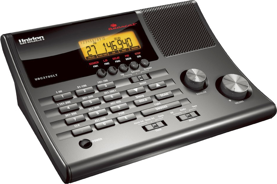 Uniden UBC370CLT-Scanner, 25-960 MHz, 500 Kanäle, AM, NFM, WFM