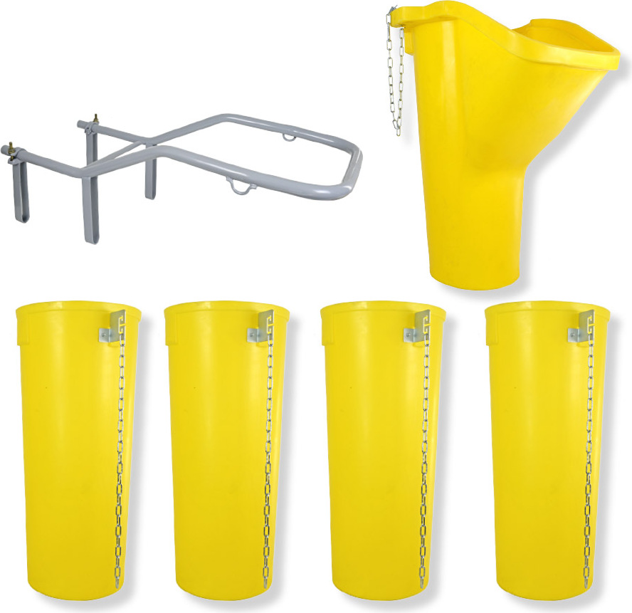 Profi Bauschuttrutsche Schuttrutsche Schuttrutschen Schuttrohr SET (6-tlg 5 m)