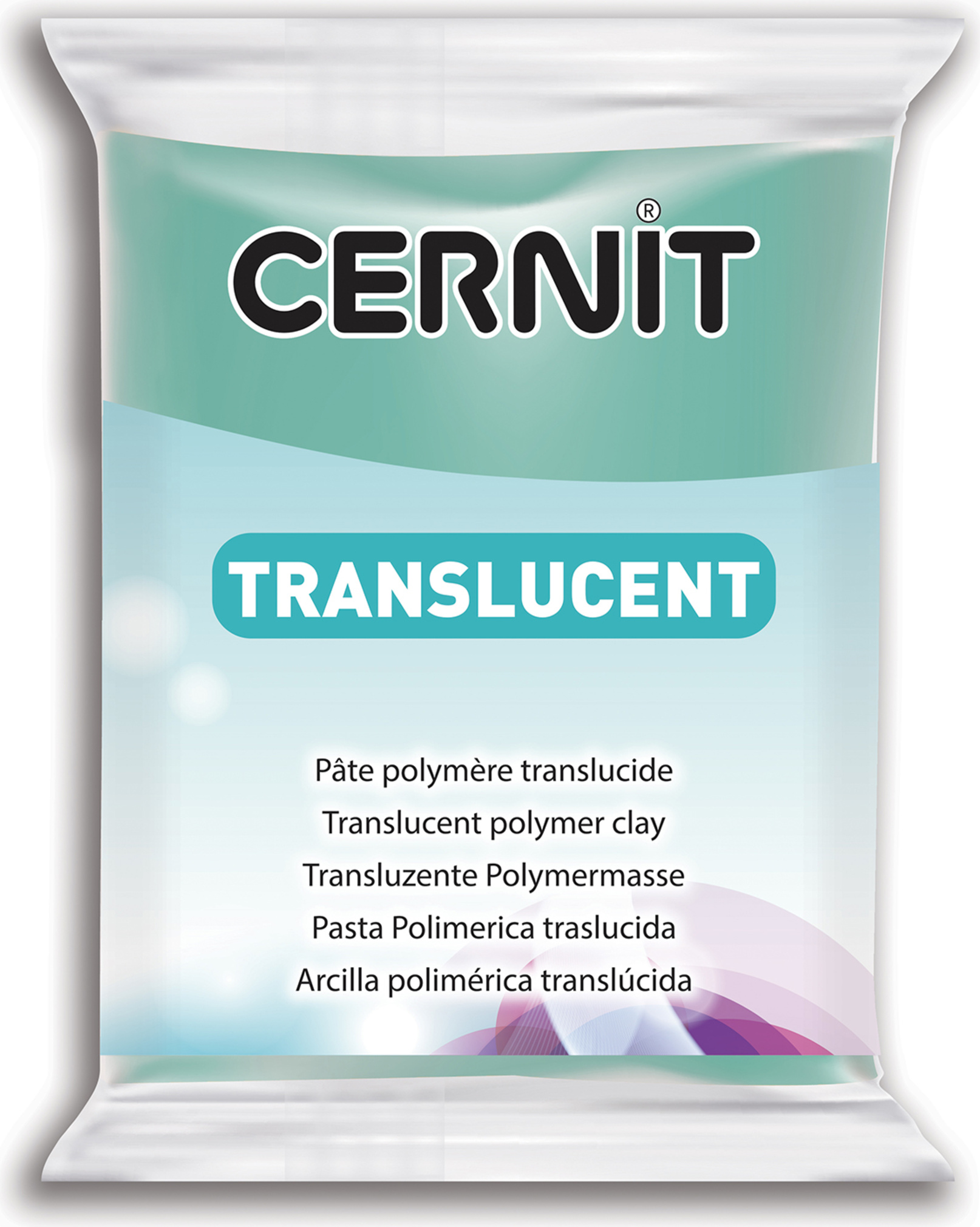 Cernit 6x Translucent 56g, Smaragdgrün - Smaragdgrün| CE0920056620C