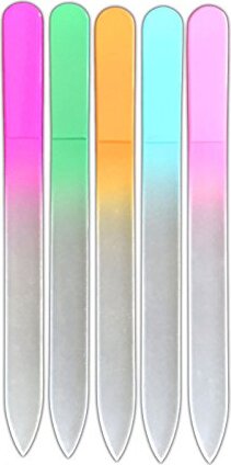 Glasnagelfeile Für Mädchen – 3 Farben, Doppelseitig Geätzt, Mit Etui