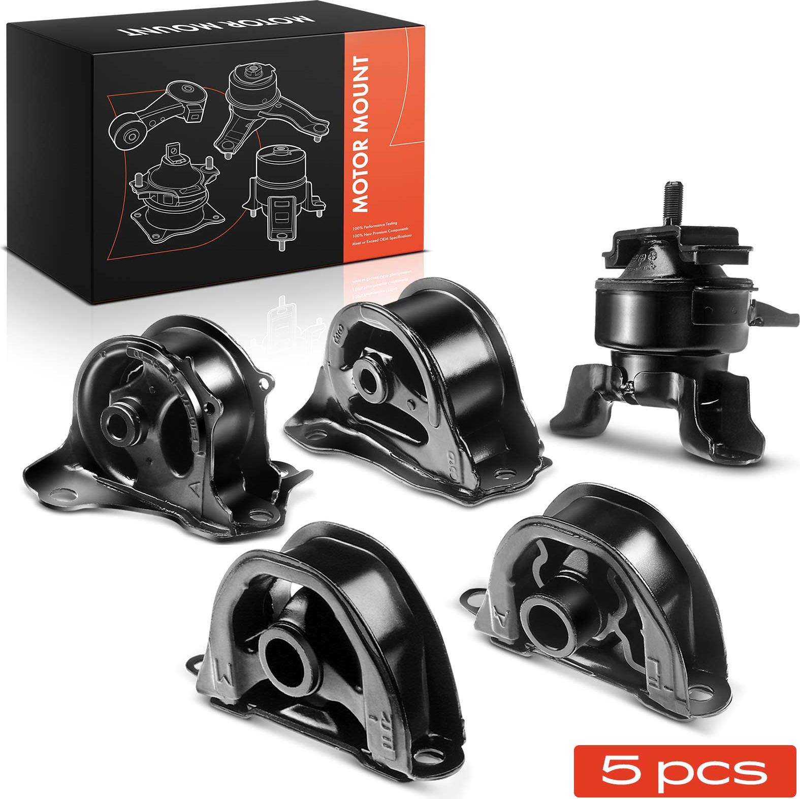 Frankberg 4x Motorlager+1x Getriebelagerlager Links für Honda CR-V I RD 2.0L 1.4L