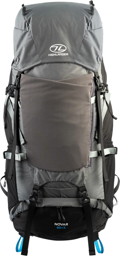 MOST Outdoor - Highlander Highlander Rucksack Novar Rucksack 60 + 5 Liter - Grau 3091