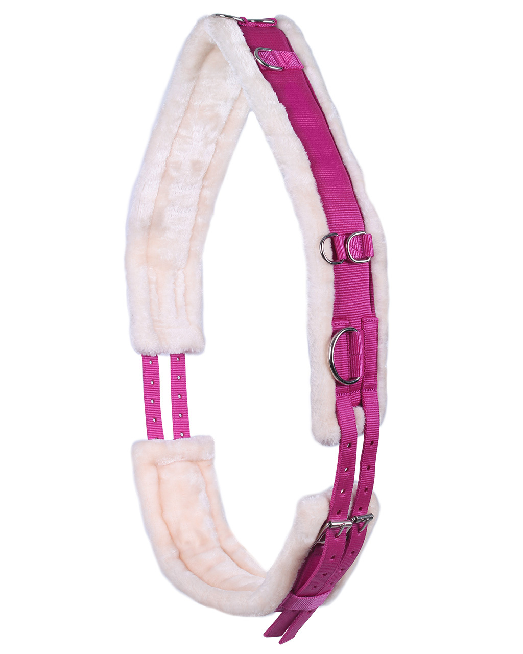 QHP Ontario Longiergurt, Größe:Warmblut, Farbe:fuchsia QHP-3132-FU-5