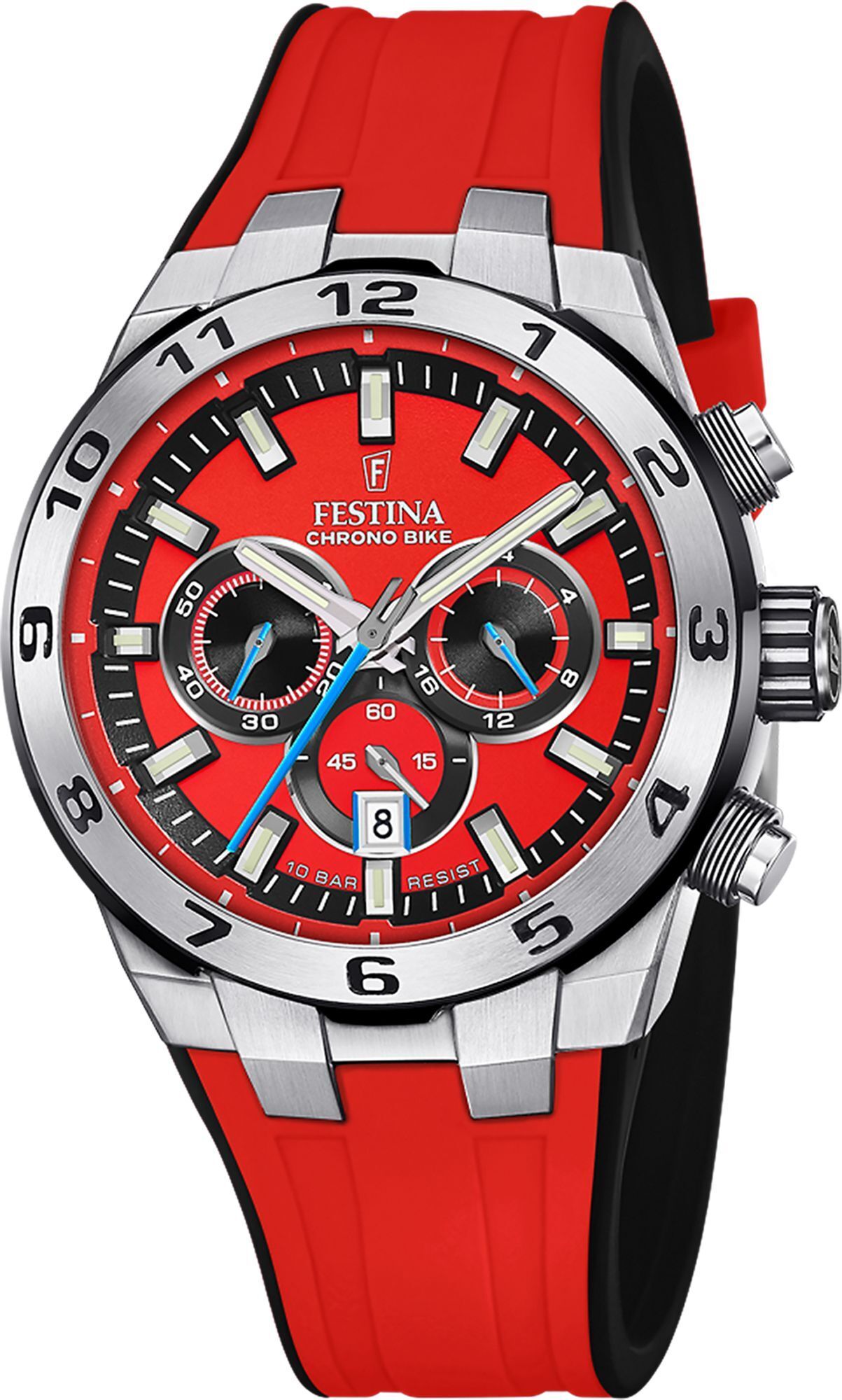 Festina F20671/5 Pánske hodinky Chronograph Black/Red