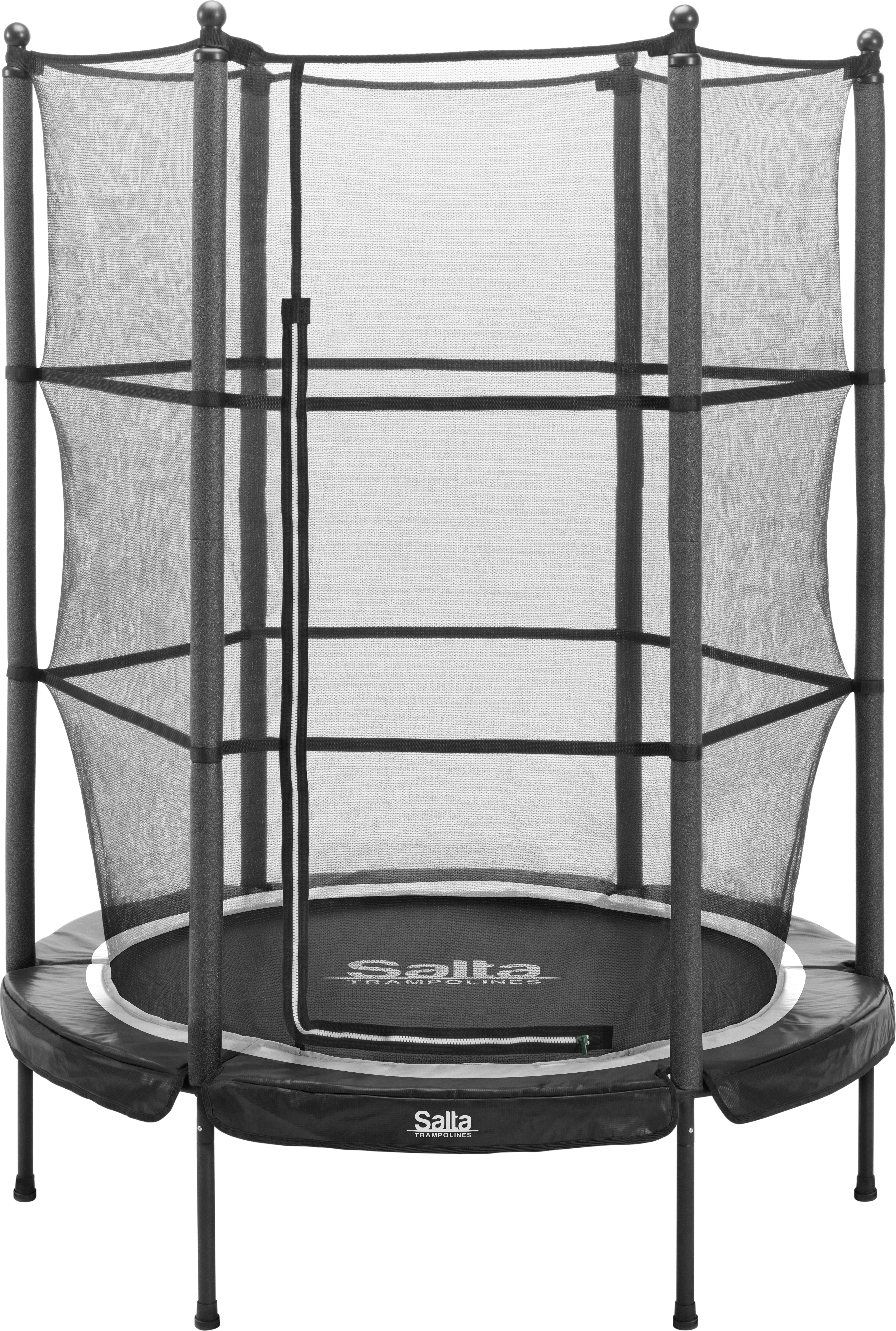 Detská trampolína Junior 140 Black, Ø 140 cm, kruhová, od 3 rokov, čierna