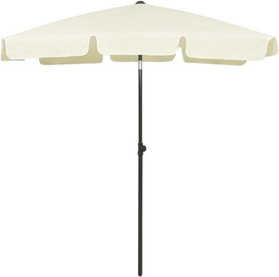 OEM Bequemlich einbaubarer Strandsonnenschirm in gelber Optik mit 180 x 120 cm Ausmaßen. 2026