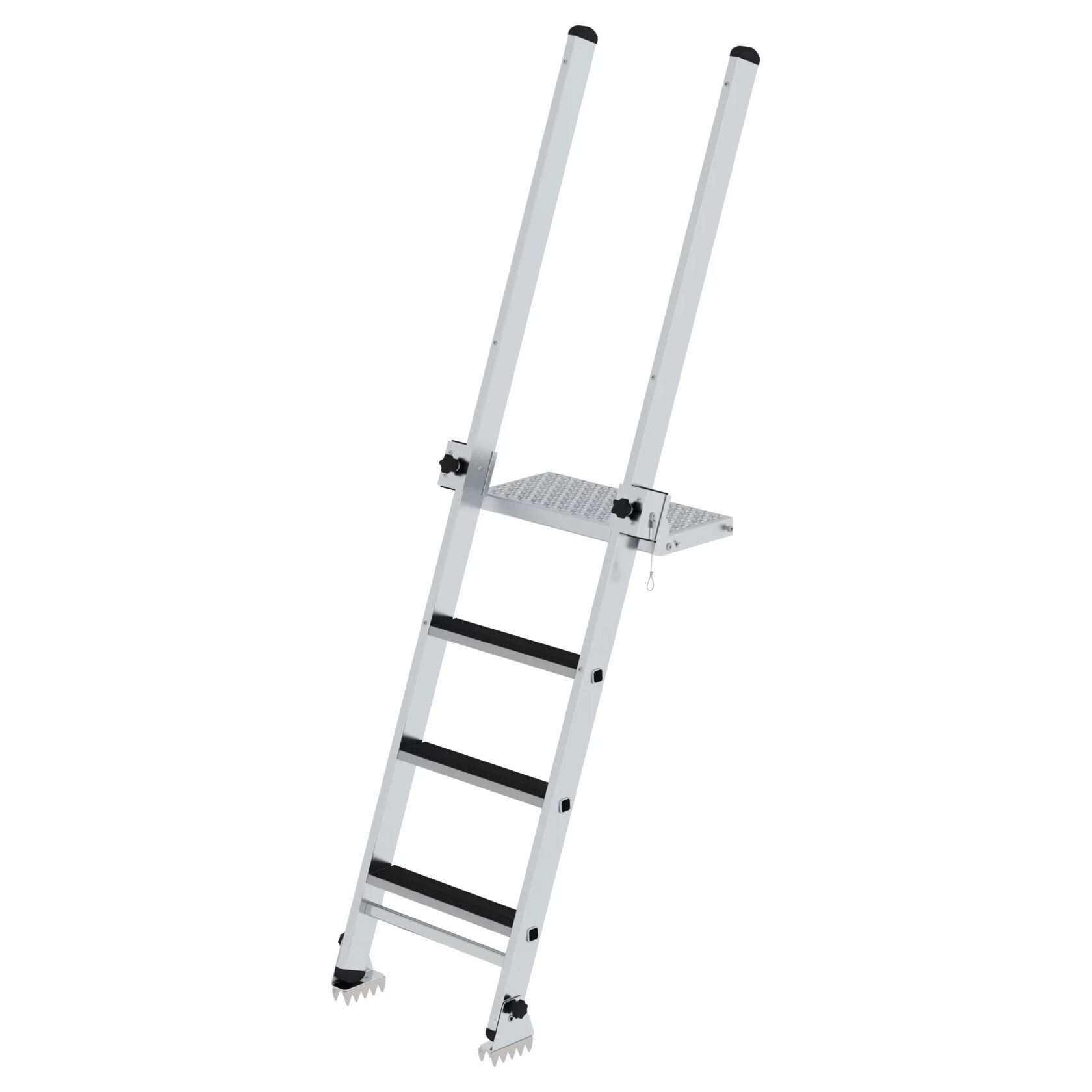 MUNK Stufen-Baugrubenleiter 2,25m mit 4 Stufen ohne Handlauf 012040