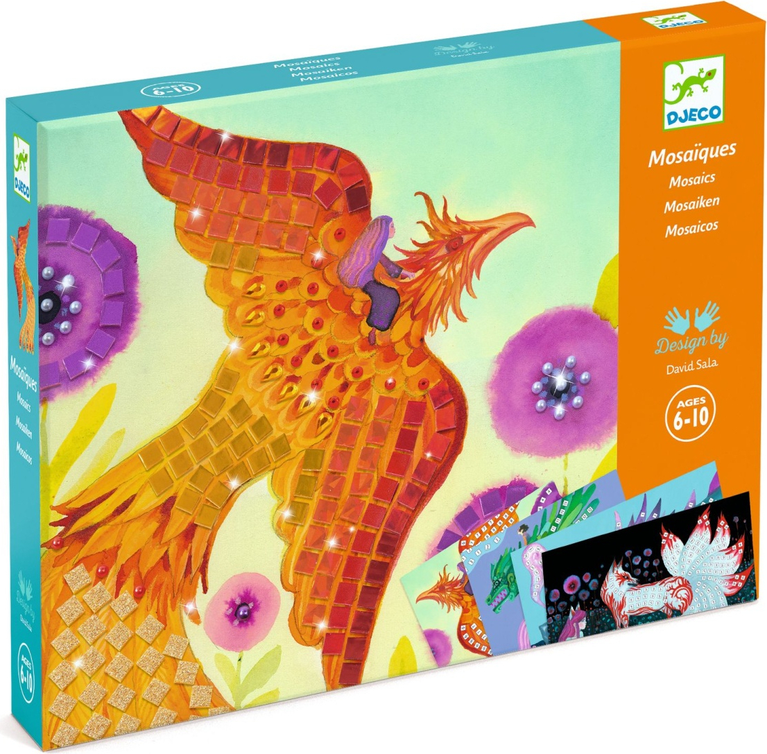 Kreatives Mosaikspiel: Mythische Kreaturen von Djeco