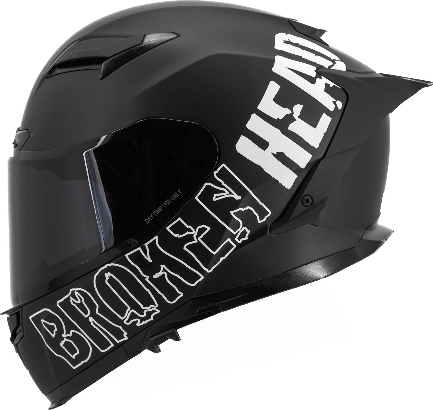 Broken Head Street Division Black Edition Mit Schwarzem Visier : + Visier schwarz M (57-58 cm) Visier: + Visier schwarz Größe: M (57-58 cm)