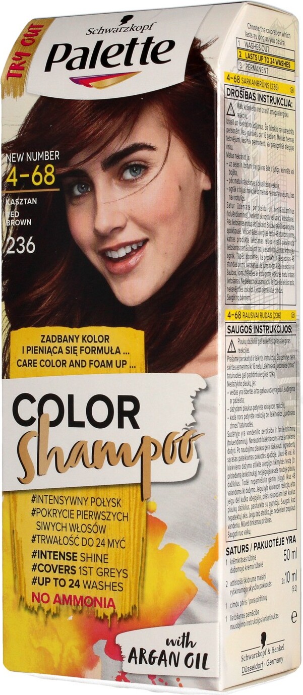Palette Coloring Shampoo Chestnut 4-68