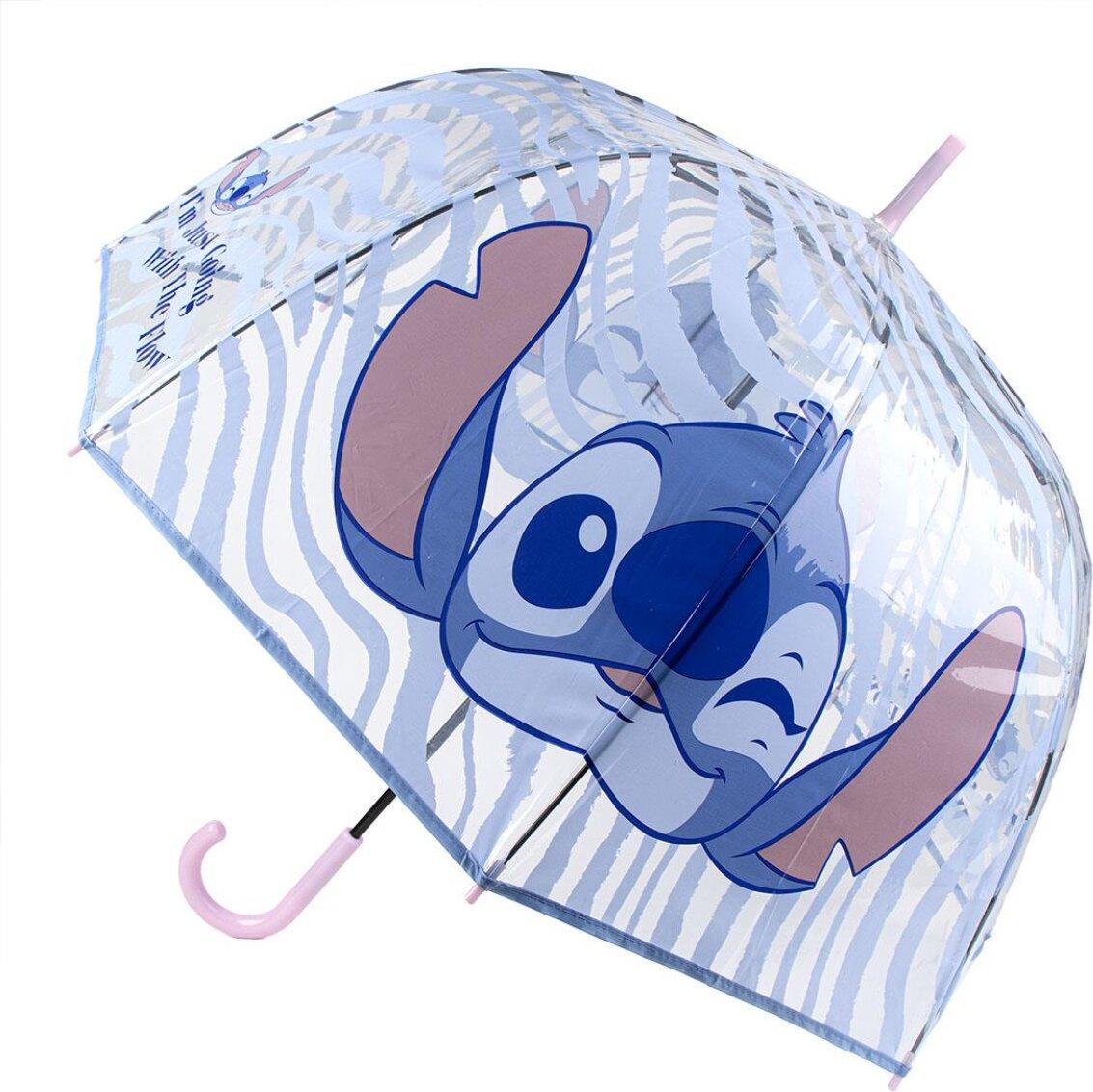 Cerda Stitch Manueller Regenschirm 60 Cm Durchsichtig Durchsichtig One Size CRD-704