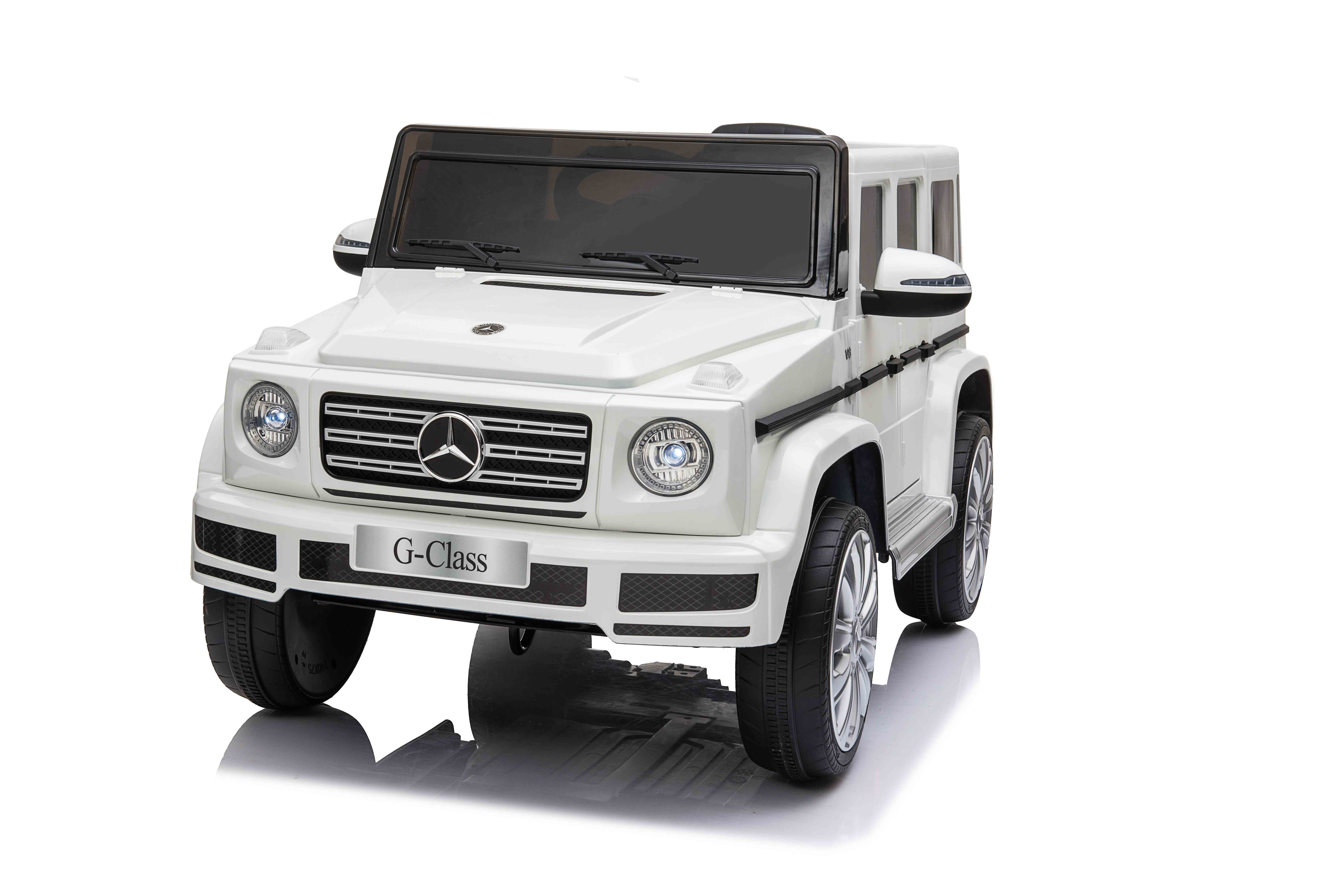 BoGi Mercedes G500 G63 /G65 G-Klasse Kinderfahrzeug Elektrofahrzeug Kinderelektrofahrzeug 12V Weiß JJ2077