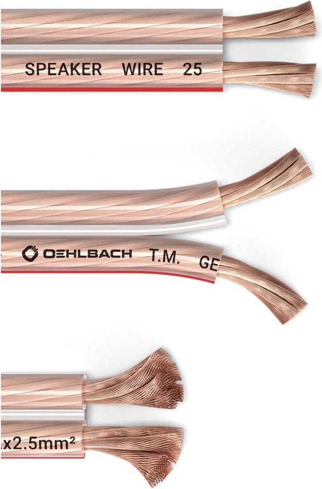 Oehlbach LS cavo altoparlante cavo 2x4mm², 10 M bobina (10 m, 4 mm² Oehlbach LS cavo altoparlante cavo 2x4mm², 10 M bobina (10 m, 4 mm²