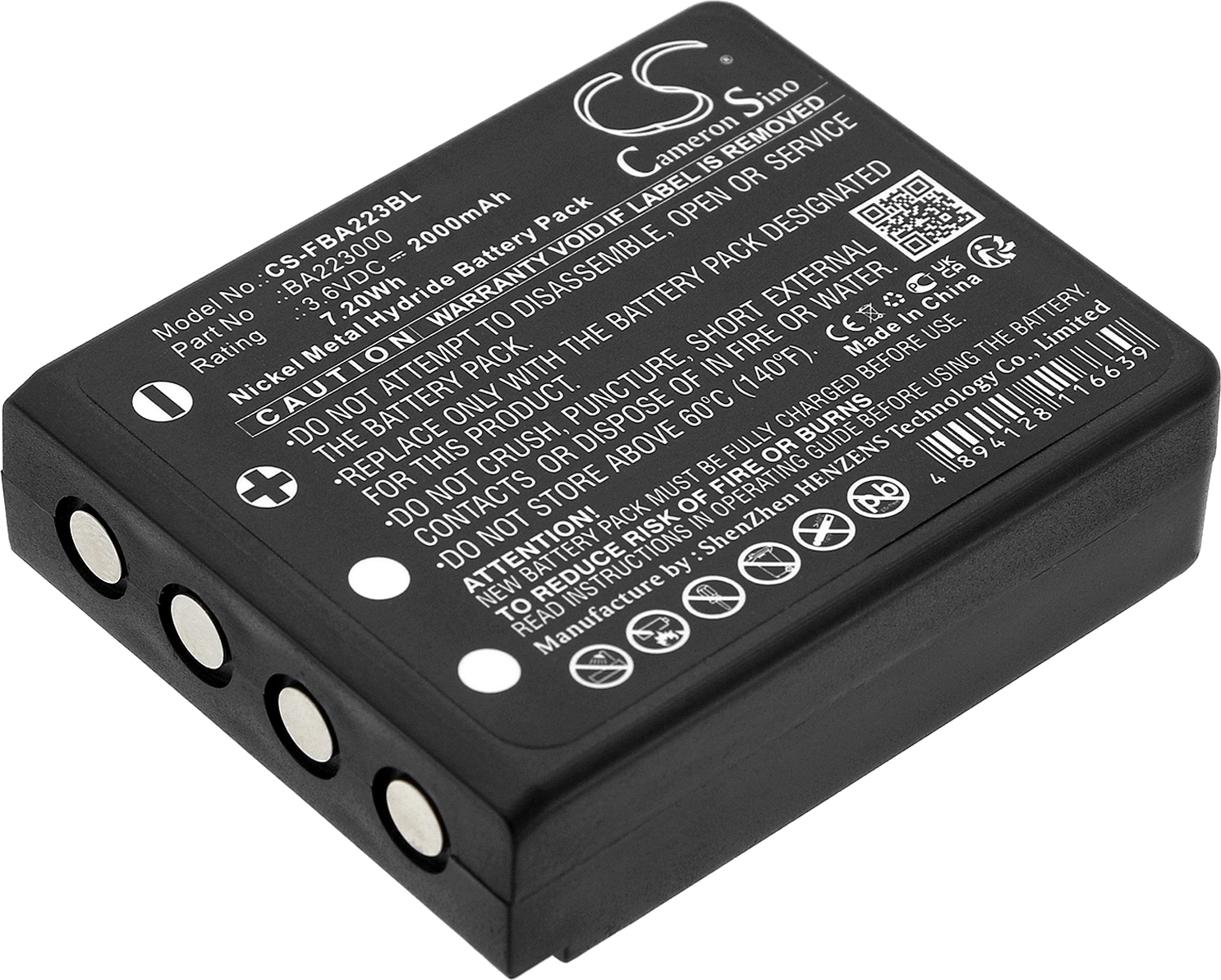 TECHTEK Akku Kompatibel mit [HBC] Radiomatic Keynote, Radiomatic Linus 4, Radiomatic Micron 4, Radiomatic Micron 5, Radiomatic Micron 6, Radiomatic M
