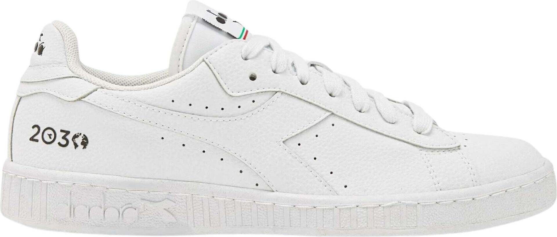 DIADORA Pánske kožené biele topánky GR83983 - veľkosť: 40