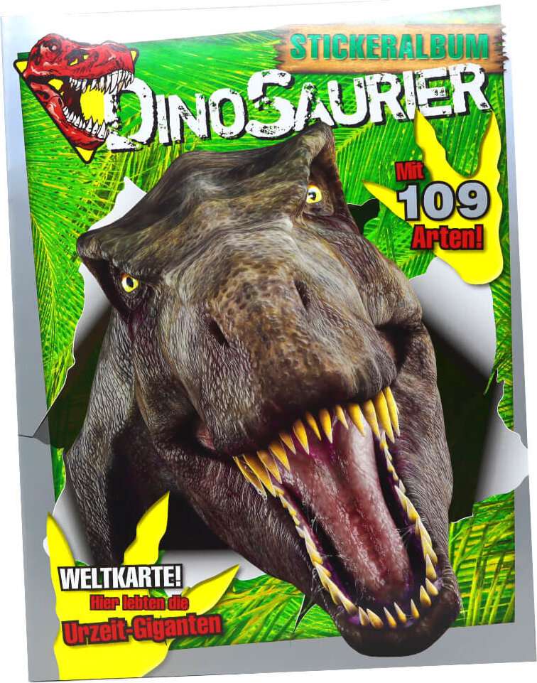 Blue Ocean Dinosaurier Sticker Kollektion 2022 Sammelsticker - 1 Album Sammelalbum